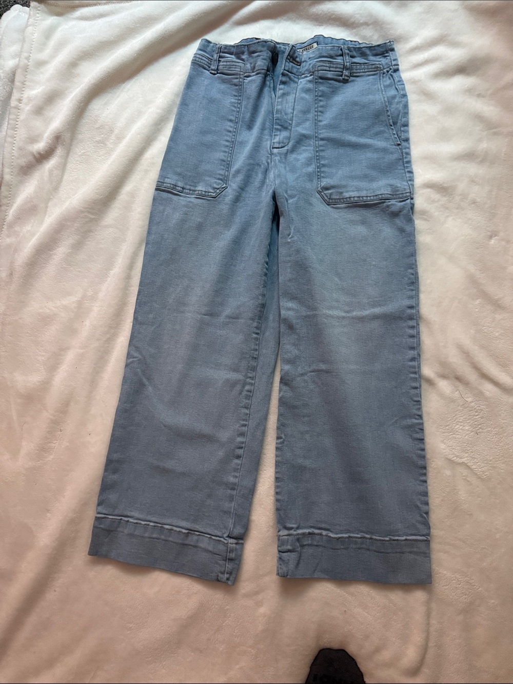 bagatelle Pale Blue Wide-Leg Flare Jeans